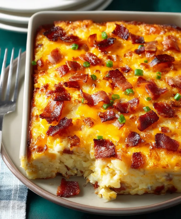 Cheesy Hashbrown Breakfast Casserole-Easy Meal