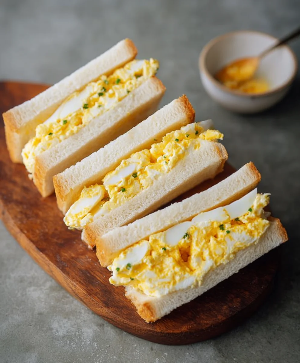 Japanese Egg Sandwich - Easy Tamago Sando Recipe