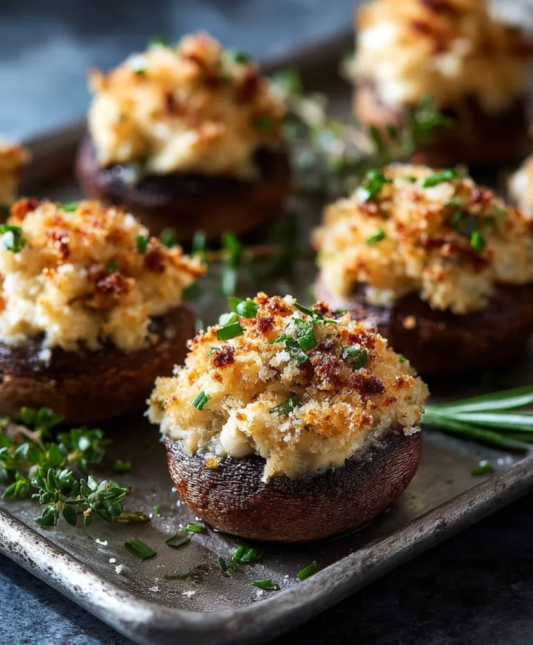 Boursin Stuffed Mushrooms Appetizer Easy Delicious