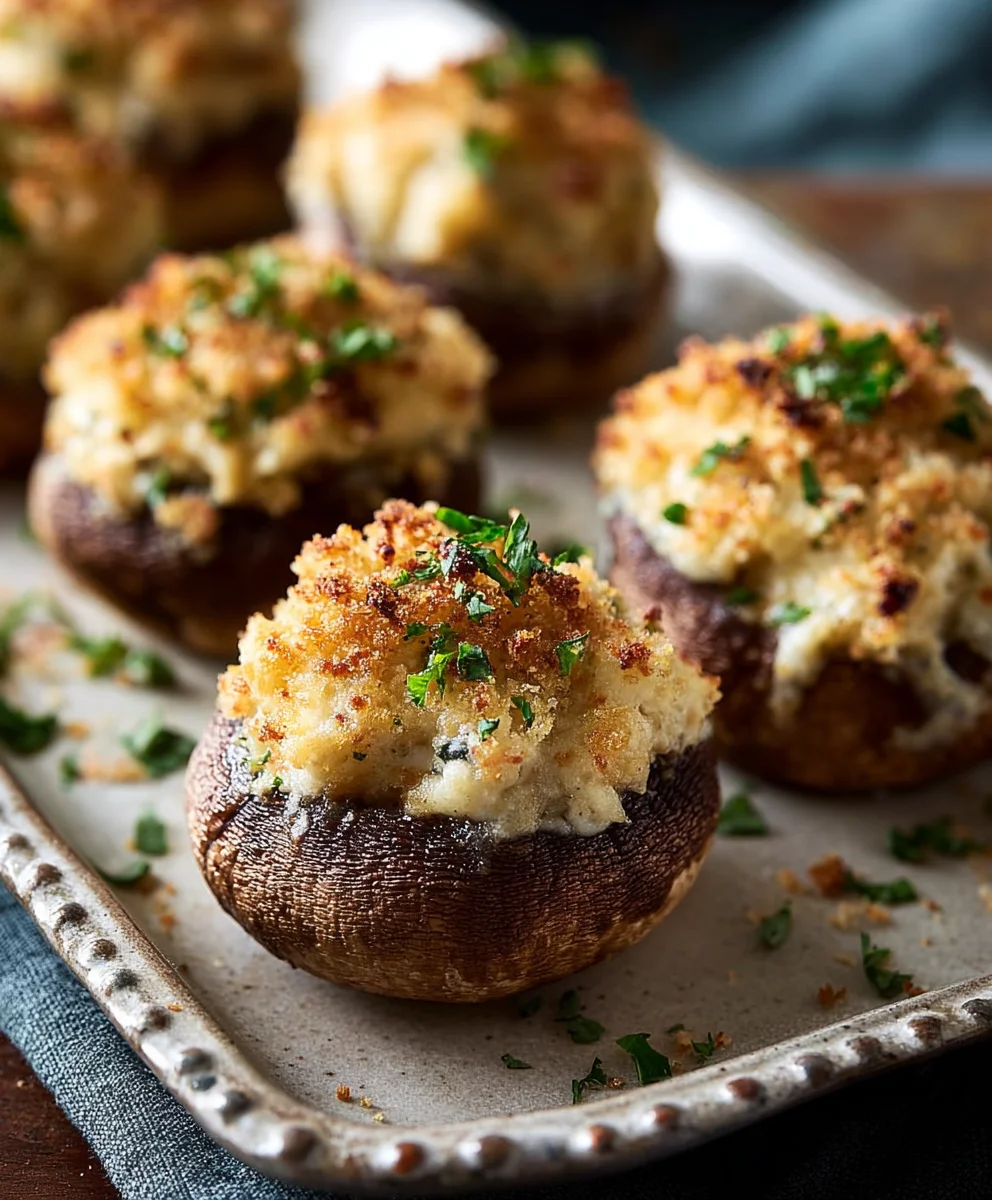 Boursin Stuffed Mushrooms Appetizer Easy Delicious
