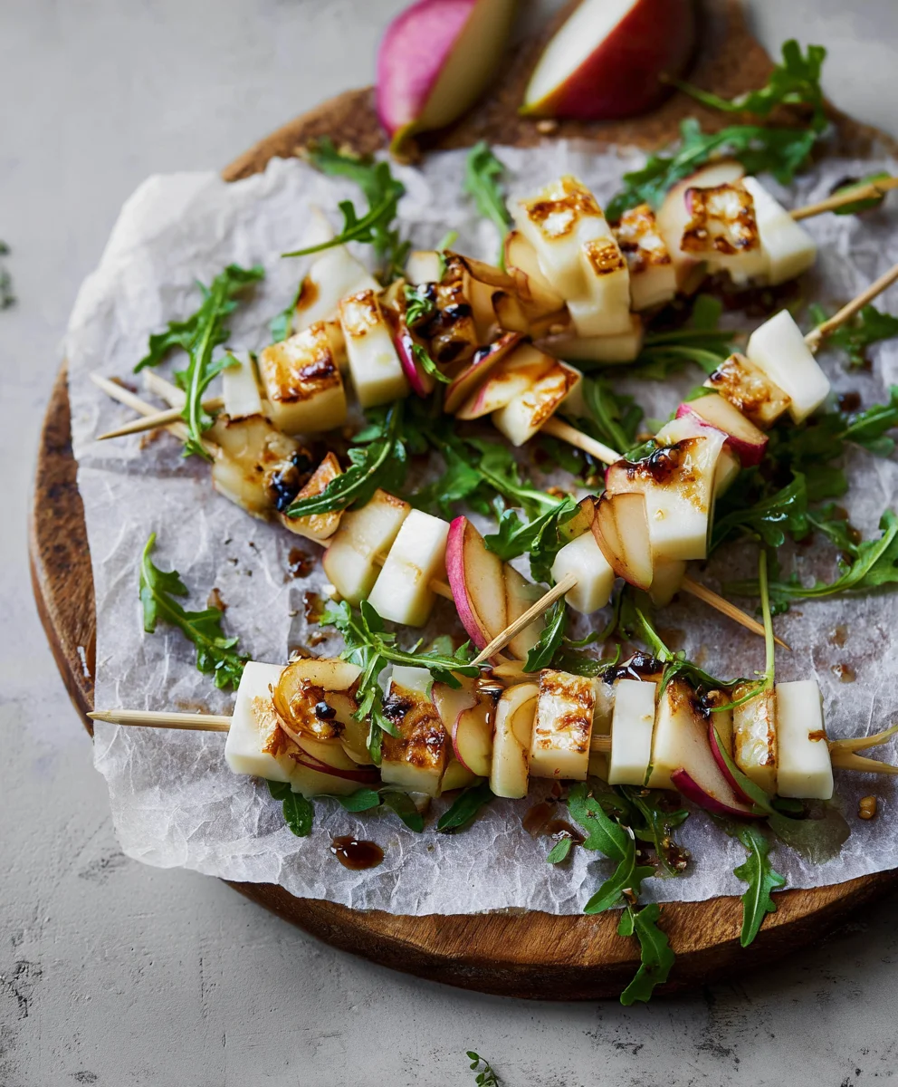 Pear Brie Salad Skewers - Easy Appetizer Idea