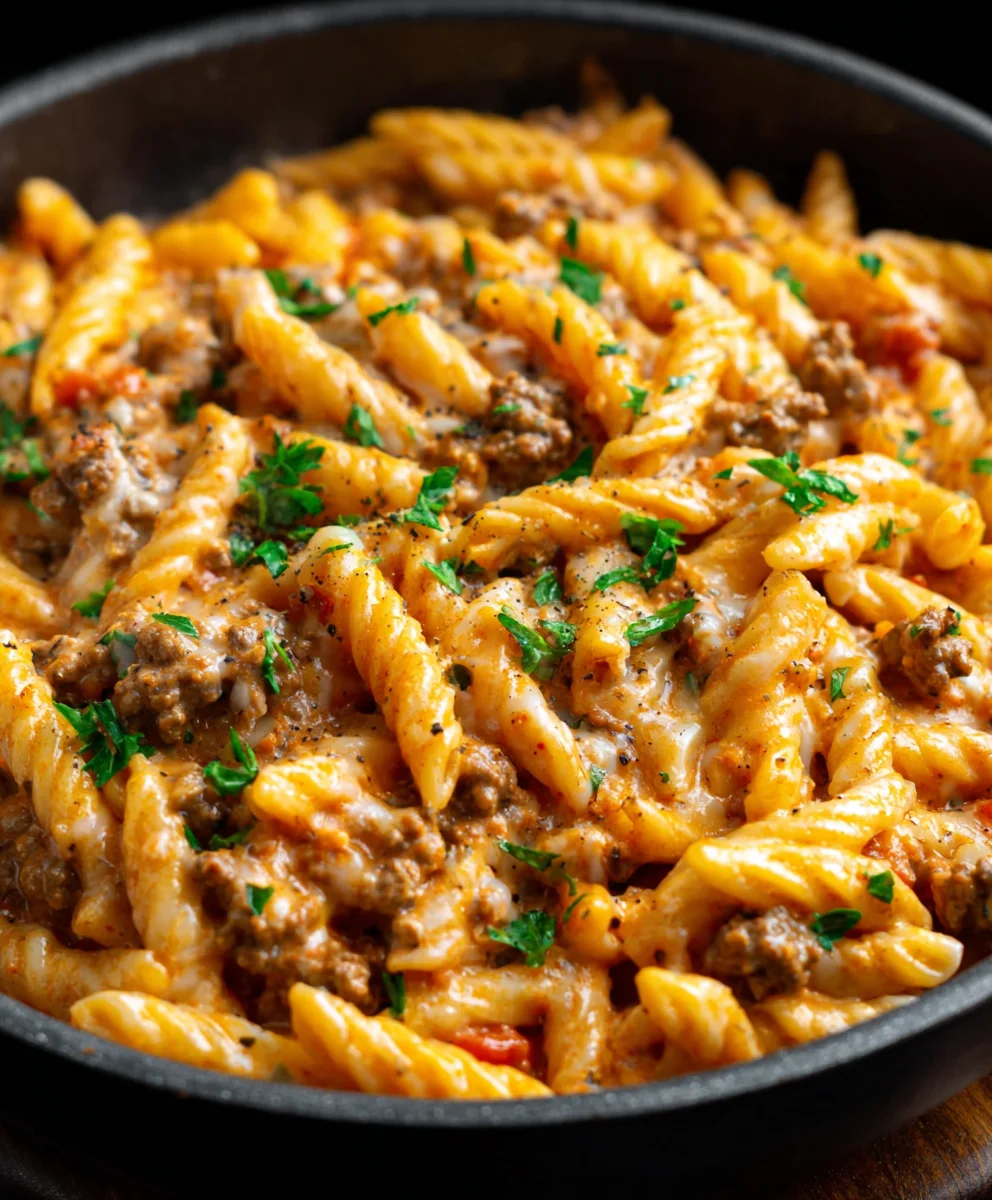Creamy Beef Pasta Recipe- Quick & Delicious Dinner