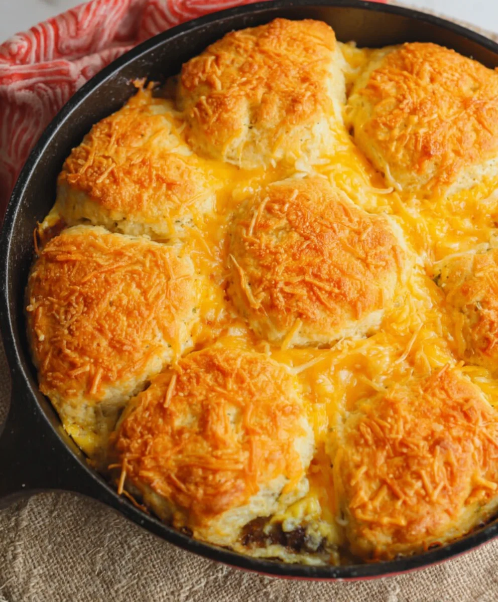 Easy Beef Skillet Breakfast Casserole Recipe