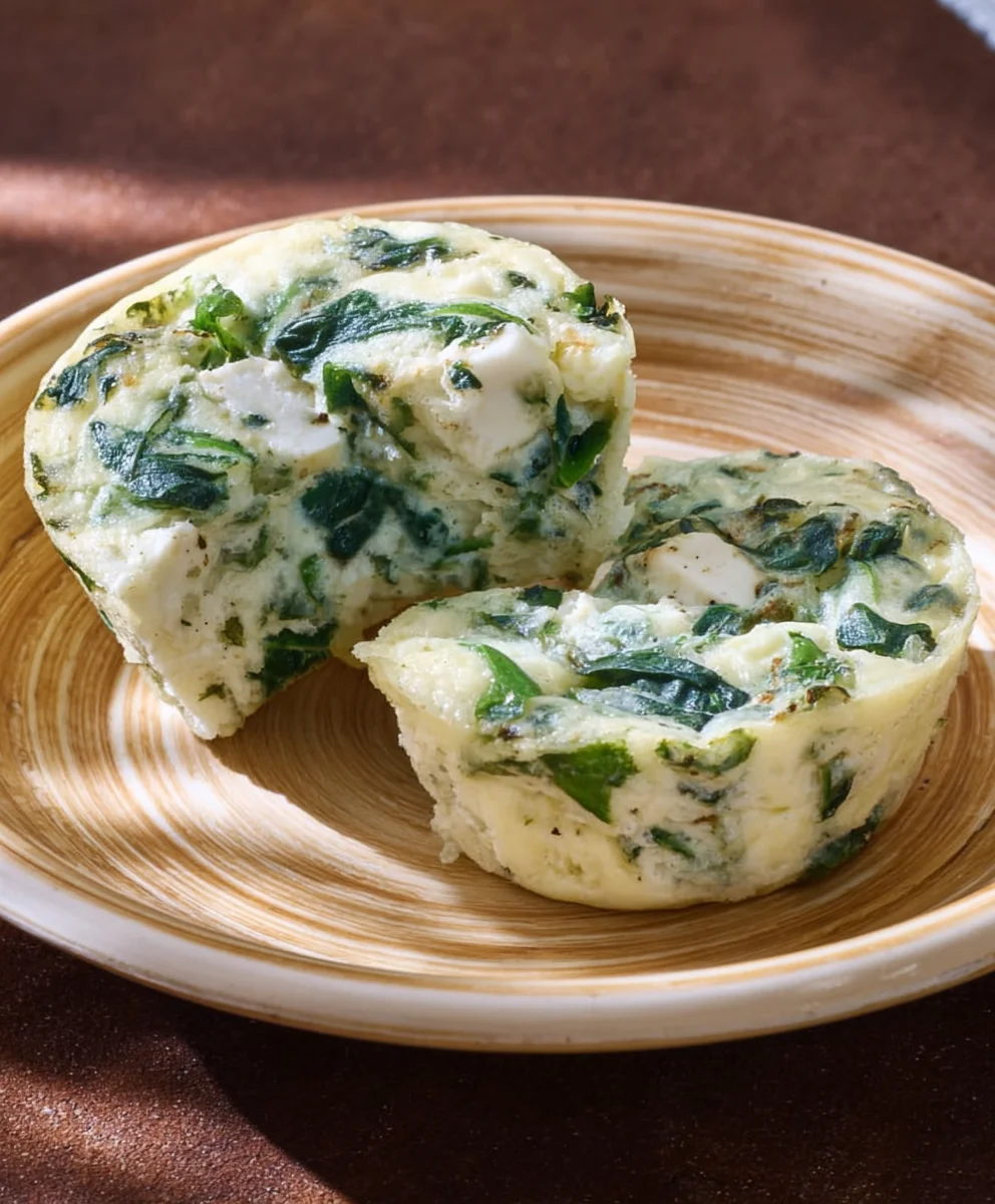 Easy Spanakopita Egg Bites - Healthy Breakfast