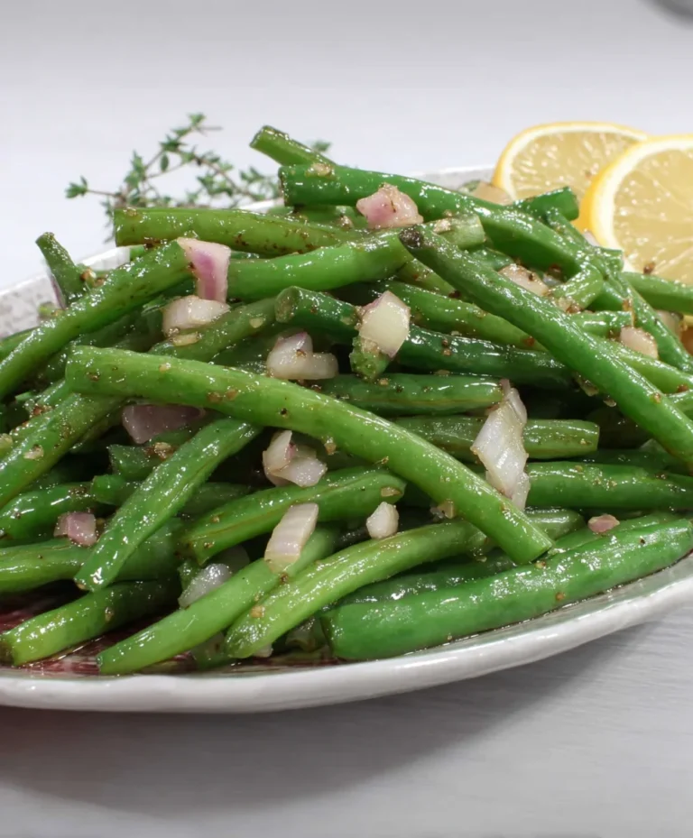 Hot Honey Shallot Green Beans – Easy Side Dish